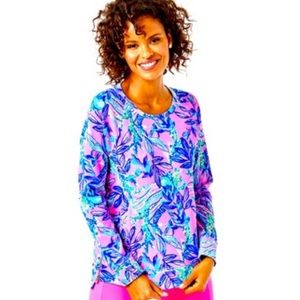 Lily Pulitzer NWT Luxletic Beach Comber Pullover Size L